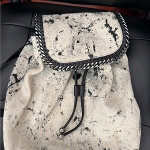 Stella Mcartney Stylish Black and White Women's Backpack